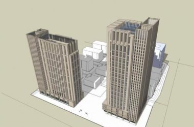 Sketchup办公模型|高层办公楼,古典风格-BIM建筑网