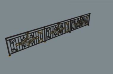 Sketchup素材模型|欧式,建筑构件,栏杆-BIM建筑网
