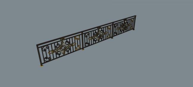 Sketchup素材模型|欧式,建筑构件,栏杆 Sketchup素材模型|欧式,建筑构件,栏杆