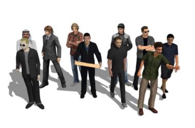 Sketchup素材模型|3D人物,休闲人物,男人-BIM建筑网