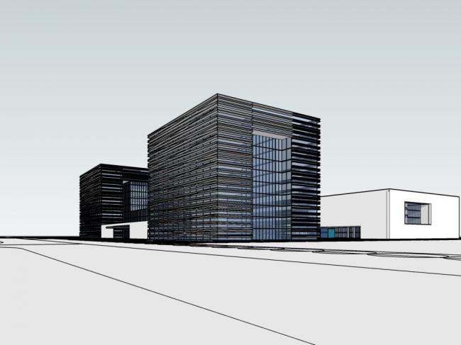 Sketchup办公模型|小高层办公楼,现代风格 Sketchup办公模型|小高层办公楼,现代风格