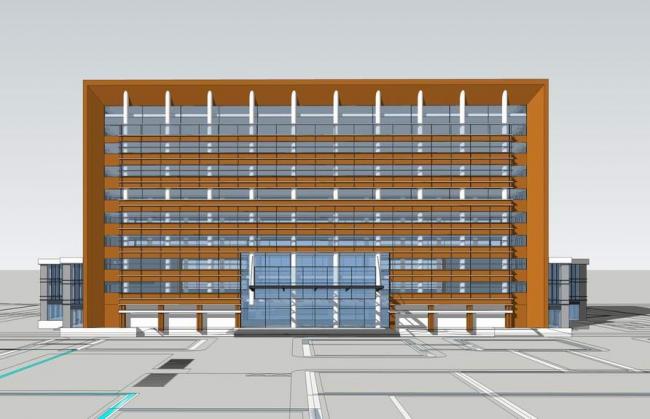 Sketchup办公模型|中高层办公楼,现代风格 Sketchup办公模型|中高层办公楼,现代风格