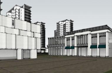 Sketchup商业模型|高层住宅,小区,现代风格,商业裙房,底层商业,居住建筑-BIM建筑网