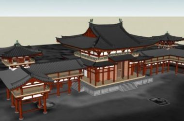 Sketchup古建筑模型|多层,古建,景观,入口,亭,中式风格,廊-BIM建筑网