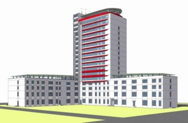 Sketchup办公模型|高层办公楼,现代风格-BIM建筑网