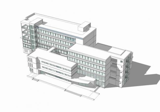 Sketchup办公模型|多层办公楼,现代风格 Sketchup办公模型|多层办公楼,现代风格