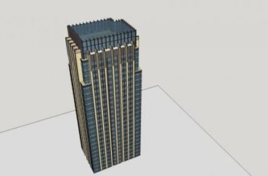 Sketchup办公模型|高层办公楼,新古典风格,写字楼-BIM建筑网