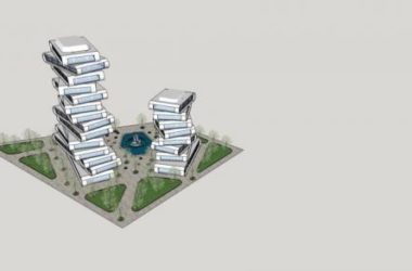 Sketchup办公模型|高层办公楼,现代风格,酒店,异形-BIM建筑网