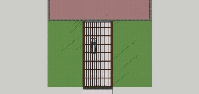 Sketchup素材模型|地下车库入口,现代风格 Sketchup素材模型|地下车库入口,现代风格
