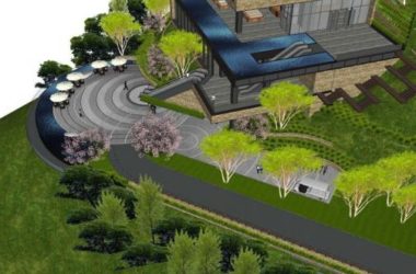 Sketchup商业模型|多层山地会所,商业建筑,现代风格-BIM建筑网