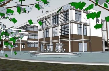 Sketchup商业模型|多层会所,商业建筑,现代风格-BIM建筑网