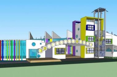 Sketchup学校模型|多层幼儿园,现代风格,教育建筑-BIM建筑网