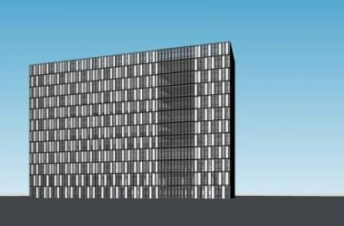 Sketchup办公模型|小高层办公楼,写字楼,现代风格-BIM建筑网