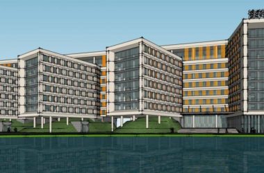 Sketchup学校模型|多层学校,教学楼,教育基地,现代风格-BIM建筑网