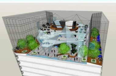 Sketchup商业模型|超高层顶部高档会所,顶层会所,现代风格,商业建筑-BIM建筑网