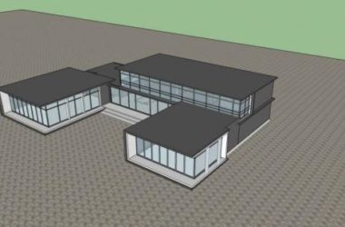 Sketchup商业模型|多层会所,商业建筑,现代风格-BIM建筑网