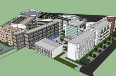 Sketchup学校模型|长江大学,艺术学院,多层学校,大学校园,现代风格,教育建筑-BIM建筑网