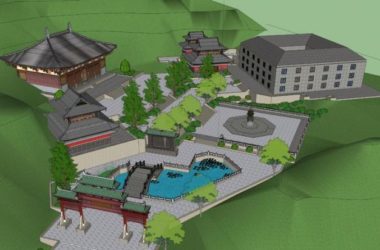 Sketchup古建筑模型|中国山林道观寺庙,古建筑,中式风格,景观-BIM建筑网