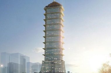 Sketchup办公模型|塔型方案,现代风格,超高层,办公酒店-BIM建筑网