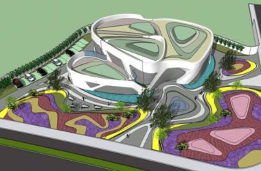 Sketchup商业模型|多层售楼处,现代风格,商业建筑-BIM建筑网