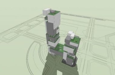Sketchup办公模型|高层办公,现代风格,写字楼-BIM建筑网