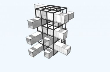 Sketchup商业模型|集装箱,现代风格,娱乐休闲设施-BIM建筑网