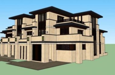 Sketchup商业模型|多层会所,草原风格,商业建筑,奈特风格-BIM建筑网