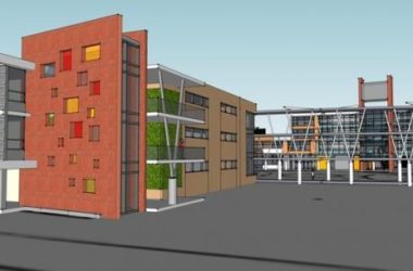 Sketchup学校模型|多层现学校教学楼,教育建筑,现代风格-BIM建筑网