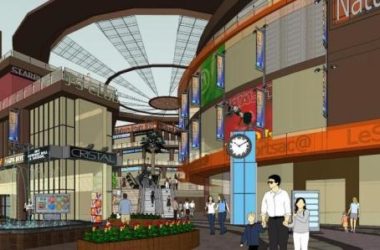 Sketchup商业模型|多层商业街场景,现代风格-BIM建筑网