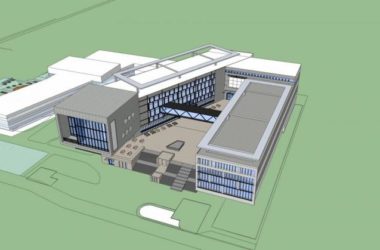 Sketchup学校模型|新华中学,多层学校,教学楼,教育建筑,现代风格-BIM建筑网
