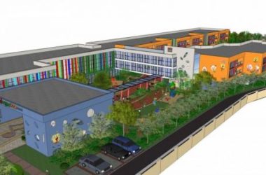 Sketchup学校模型|多层幼儿园,景观,教育建筑,现代风格-BIM建筑网