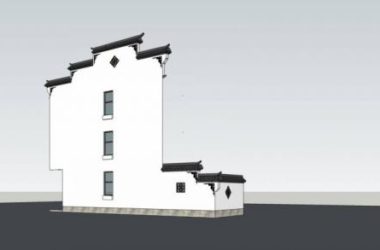 Sketchup素材模型|马头墙,中式风格,构件,素材组件-BIM建筑网