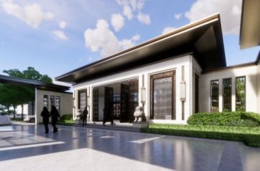 Sketchup商业模型|多层售楼处,商业建筑,新中式风格-BIM建筑网