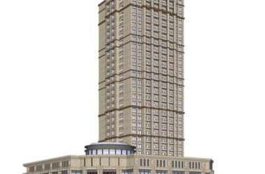 Sketchup商业模型|欧式风格,古典风格,底层商业,高层办公-BIM建筑网