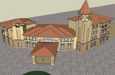 Sketchup商业模型|多层商业会所,西班牙风格,古典风格-BIM建筑网