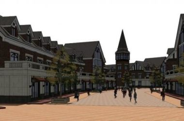 Sketchup商业模型|多层小区商业街,英式,古典风格-BIM建筑网