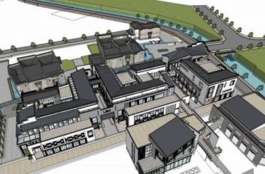 Sketchup商业模型|黄山国际黎阳老街,多层商业街,中式风格-BIM建筑网
