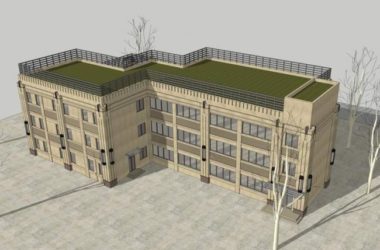 Sketchup办公模型|多层小型办公楼,会所,新古典风格-BIM建筑网