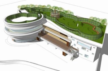 Sketchup学校模型|紫竹幼儿园,多层学校,教育建筑,现代风格-BIM建筑网