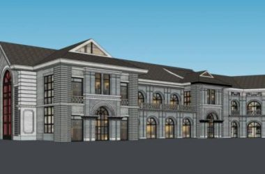 Sketchup商业模型|民国风格,多层商业楼,新中式风格-BIM建筑网