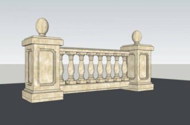 Sketchup素材模型|栏杆,欧式,构件-BIM建筑网