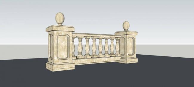 Sketchup素材模型|栏杆,欧式,构件 Sketchup素材模型|栏杆,欧式,构件