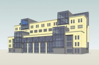 Sketchu工业厂房|现代风格,多层厂区办公楼,厂房,工业建筑-BIM建筑网