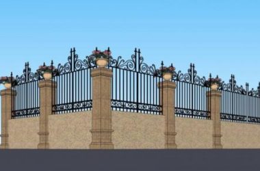 Sketchup素材模型|围墙护栏,欧式,古典风格,构件-BIM建筑网
