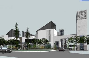 Sketchup商业模型|多层美食商业街,新中式风格-BIM建筑网