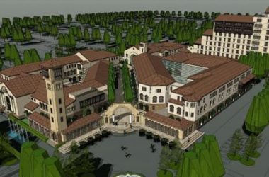 Sketchup商业模型|地中海风格,西班牙,多层社区商业,古典风格-BIM建筑网