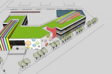 Sketchup学校模型|多层学校幼儿园,教育建筑,现代风格-BIM建筑网