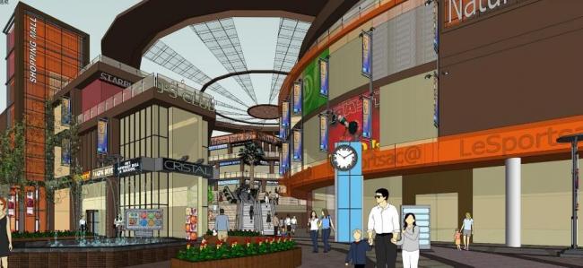 Sketchup商业模型|多层商业,现代风格 Sketchup商业模型|多层商业,现代风格