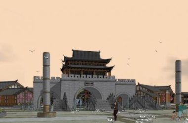 Sketchup商业模型|多层商业街,巴楚街,仿古建筑,中式风格-BIM建筑网