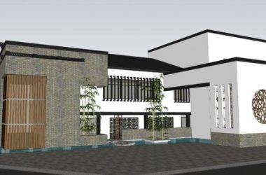 Sketchup商业模型|多层山地商业建筑,新中式风格-BIM建筑网